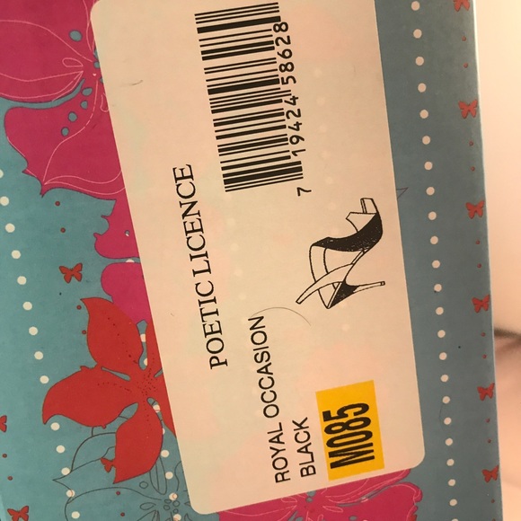 NIB Poetic license royal occasion 8.5 black heels - Picture 2 of 8